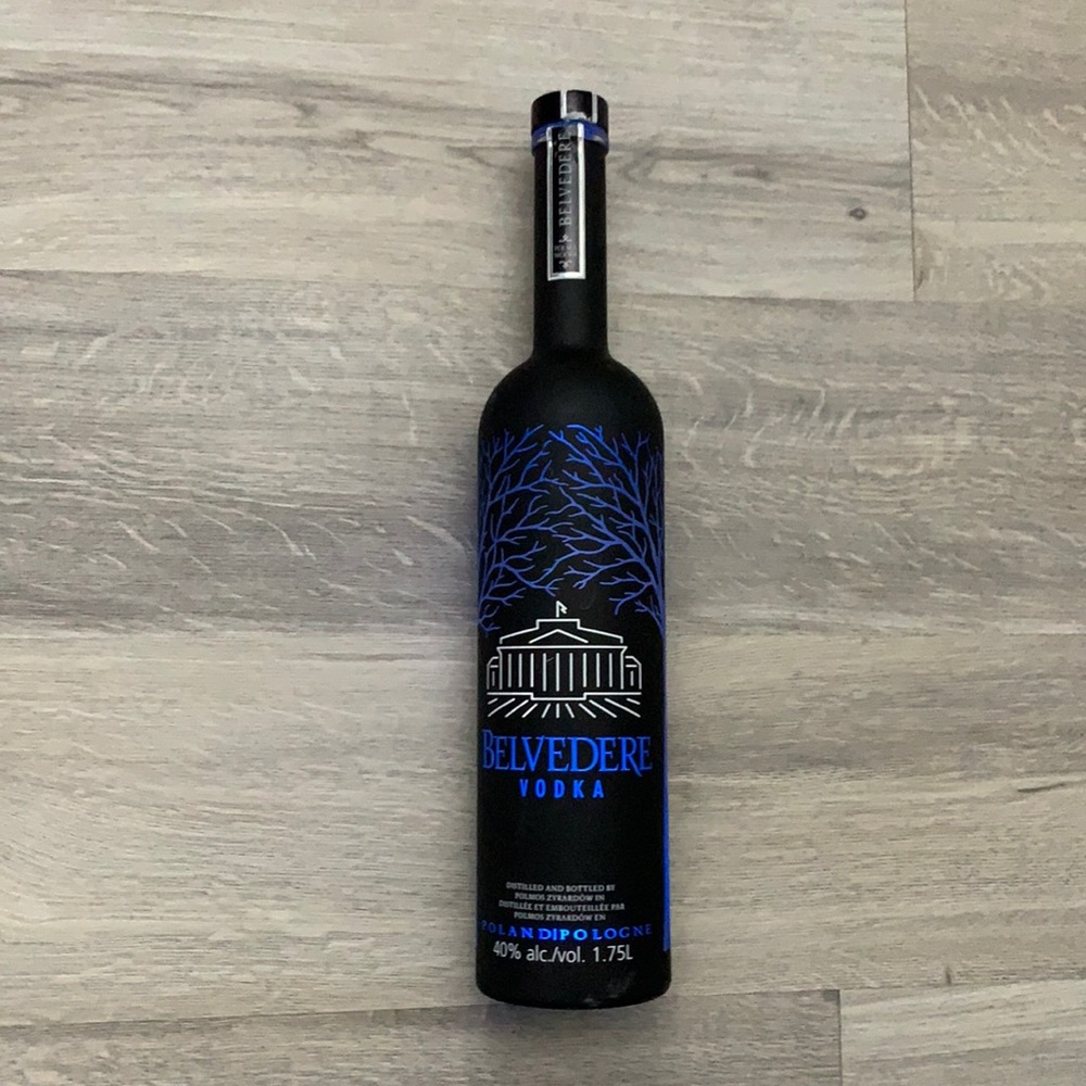 Belvedere Midnight Sabre EMPTY Bottle